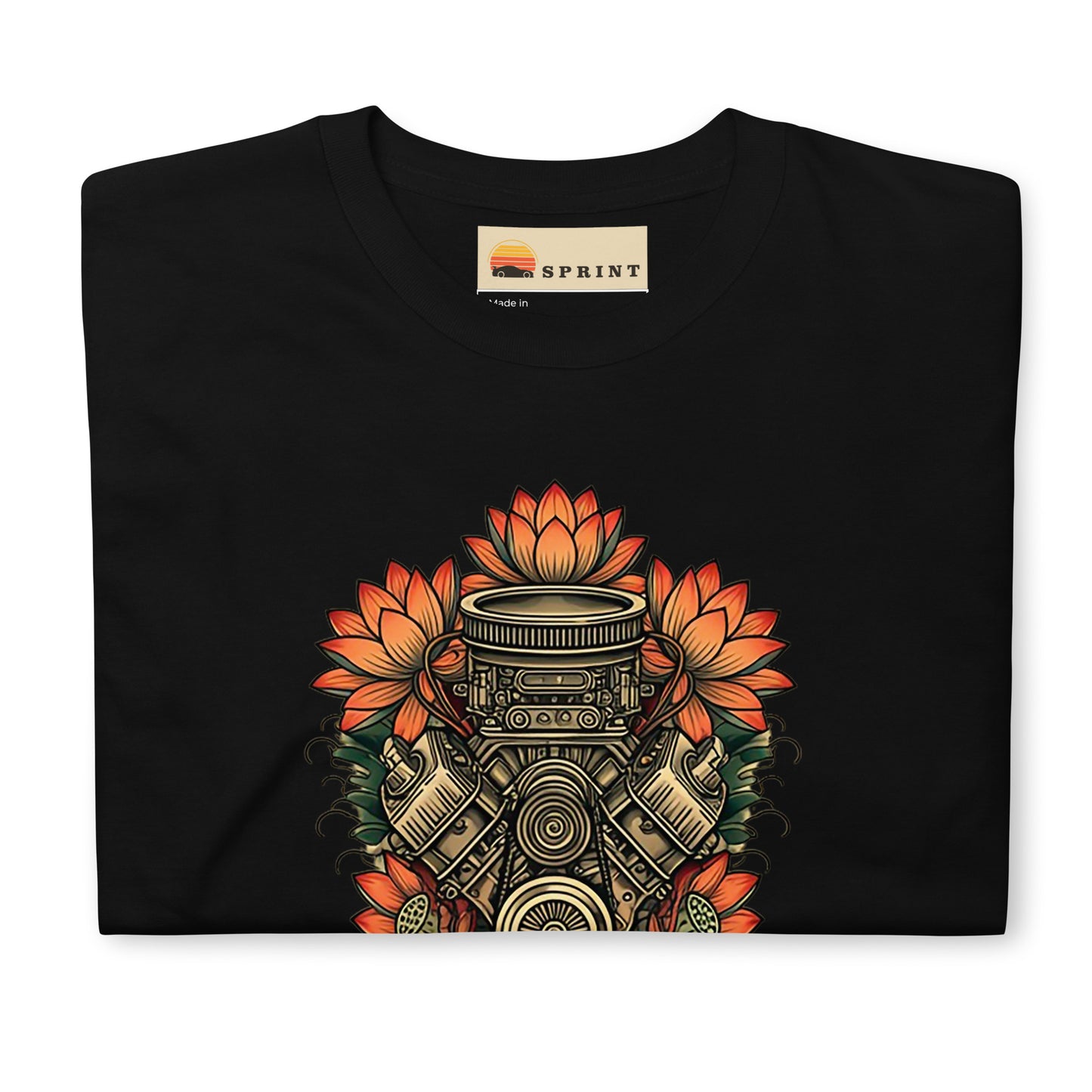 Engine & Lotus Flowers