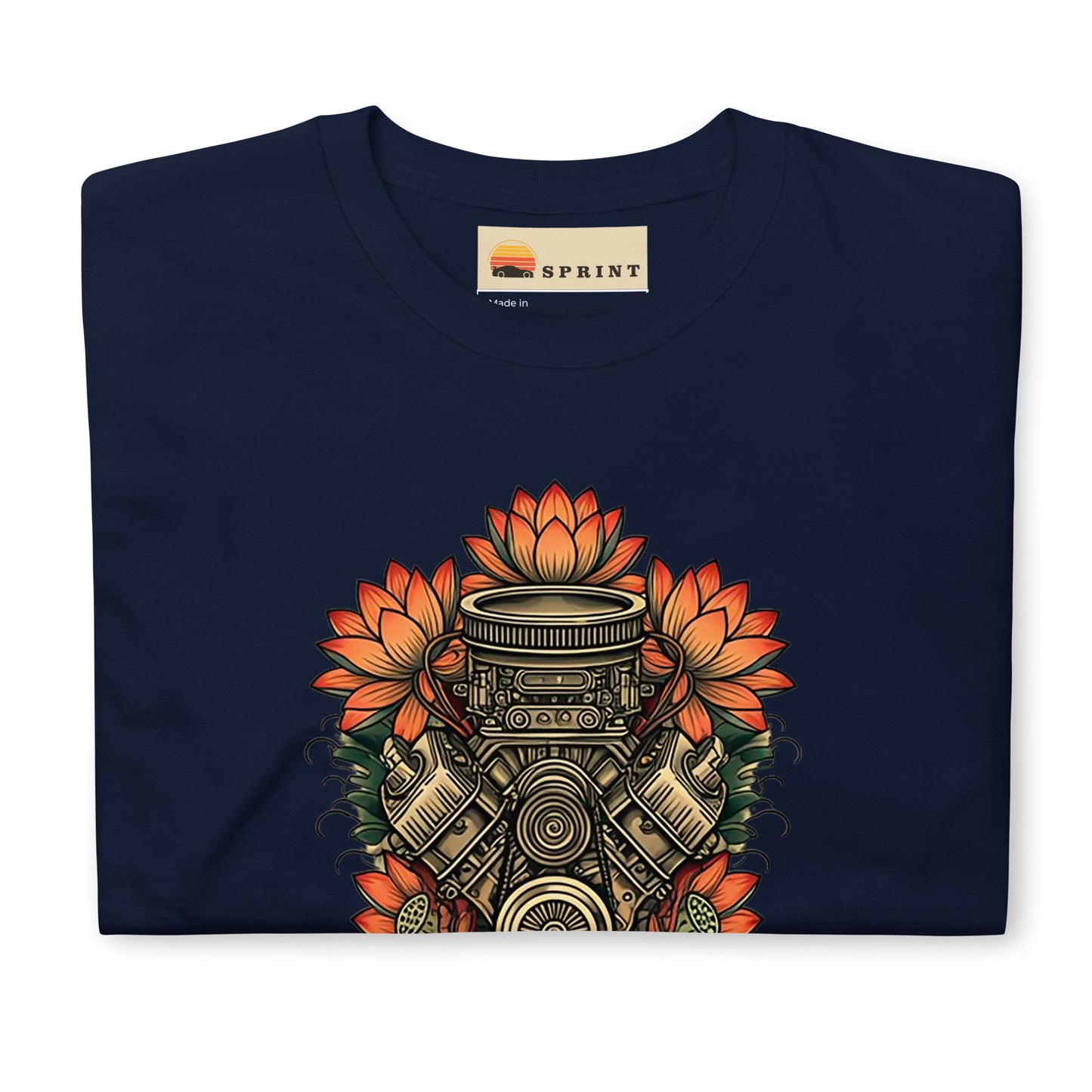 Engine & Lotus Flowers