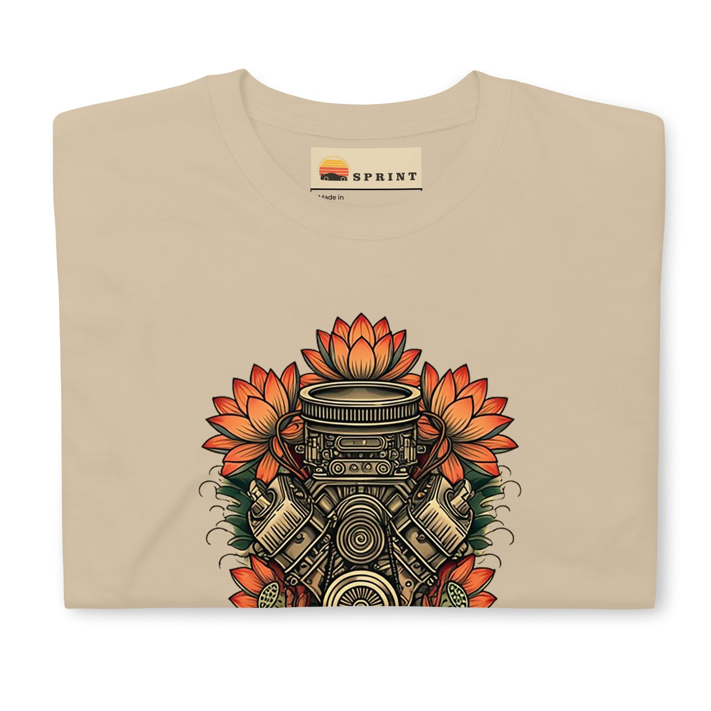 Engine & Lotus Flowers