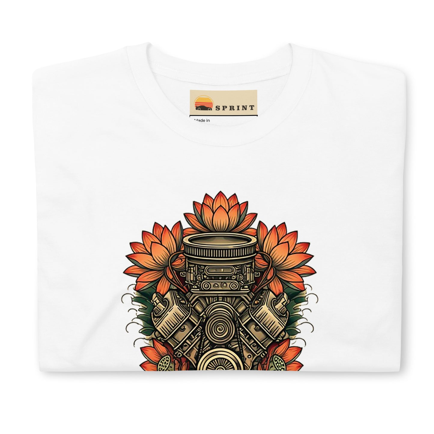 Engine & Lotus Flowers